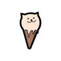 Unique cute cat ice cream