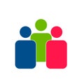 People Icon couple Group for Business Team Management Persons Avatar Color, leadership. Royalty Free Stock Photo