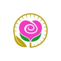 Rose logo Royalty Free Stock Photo