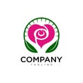 Rose logo Royalty Free Stock Photo