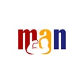Man logo Royalty Free Stock Photo
