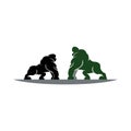 Gorilla logo Royalty Free Stock Photo
