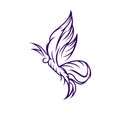 Butterfly logo Royalty Free Stock Photo