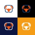 Bull logo Royalty Free Stock Photo