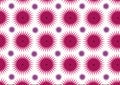 Red and violet star pattern on white background