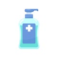 Hand sanitizer vector illustration isolated on white background Royalty Free Stock Photo