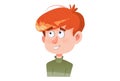 Vector cartoon illustration Of Boy Royalty Free Stock Photo