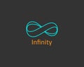Infinity Logo Template - Rounded Red Infinity Icon Infinity Circular Sign Royalty Free Stock Photo