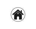 Vector Illustration of House Icon Home Logo Template Design Flat Real Estate Icon Property Template Home sign House symbol