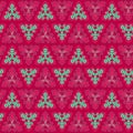 Abstract retro festive Geometric triangle vector pattern in a seamless repeat. Holiday Christmas and New Year.