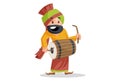 Vector graphic illustration Punjabi Man Royalty Free Stock Photo