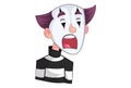 Vector Cartoon Illustration Of Mime Boy