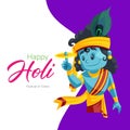 Holi Festival Banner Vector Illustration