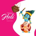 Holi Festival Banner Vector Illustration