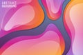 Colorful gradient abstract liquid background vector illustration Royalty Free Stock Photo