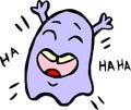 laugh ghost very cool concept Royalty Free Stock Photo