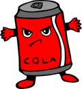 Angry Cola With Red Collor