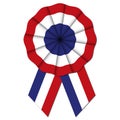 Tricolor cockade. Royalty Free Stock Photo