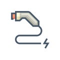Charger connector vector icon, 48x48 pixel perfect anf editable stroke. Royalty Free Stock Photo
