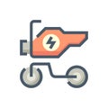 Motorcycles or scooters vector icon design. 48x48 pixel perfect and editable stroke.