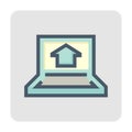 Home monitoring vector icon design, 48X48 pixel perfect and editable stroke Royalty Free Stock Photo