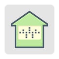 Smart home vector icon design, 48X48 pixel perfect and editable stroke