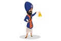 Vector Graphic Illustration of Punjabi Nihang Sardar Royalty Free Stock Photo