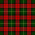 Red and green tartan plaid Scottish Seamless Pattern. Royalty Free Stock Photo