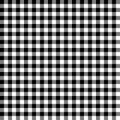 Black and white tartan plaid Scottish Seamless Pattern. Royalty Free Stock Photo