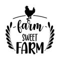 Farm sweet farm, welcome to our farmhouse Royalty Free Stock Photo
