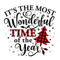 It is the most Wonderful Time of the Year - Calligraphy phrase for Christmas