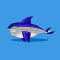 Illustration Vector Graphic Of The Shark Whale Submarine