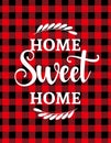 Home Sweet Home - Typography poster.