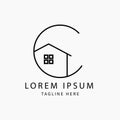 TEMPLATE CUSTOM HOME LOGO Royalty Free Stock Photo