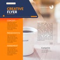 Warm and friendly flyer design template