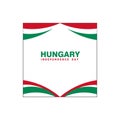 Template design hungary independence day