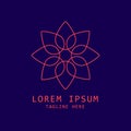 FLOWER LOGOTEMPLATE Royalty Free Stock Photo