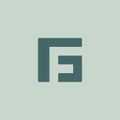 Modern F Letter negative space Logo Design.