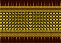 Thai golden line fabric pattern