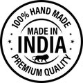 `100% hand made, premium quality, made in india`