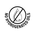 `no hydrogenated oils` vector stamp Royalty Free Stock Photo