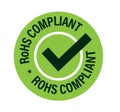 `RoHS COMPLIANT` rounded vector stamp