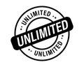 Unlimited rounded  vector  stamp Royalty Free Stock Photo