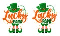 On lucky papa, Lucky mama - funny St Patrick`s Day