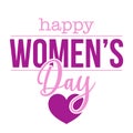 Happy International Women`s Day - International Womens Day greeting card.