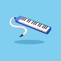 Pianika. piano music instrument symbol cartoon illustration vector Royalty Free Stock Photo