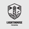 Lighthouse Line Art logo