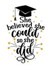 She believed, she could and so she did