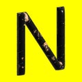 3D Capital letter N