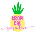 Tropical Paradise - Vector illustration Royalty Free Stock Photo